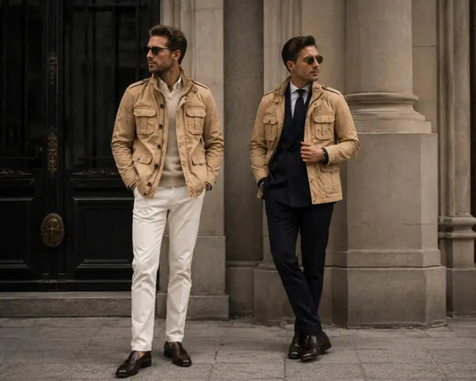 How to style a Beige Streetwear Jacket?