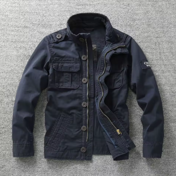 Cruel Wolf jacket navy blue