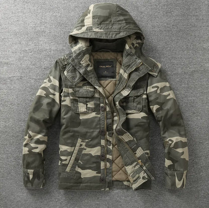 Cruel Wolf Streetwear Jakcets hooded, Urban jackets, Oversized Jackets, Front view