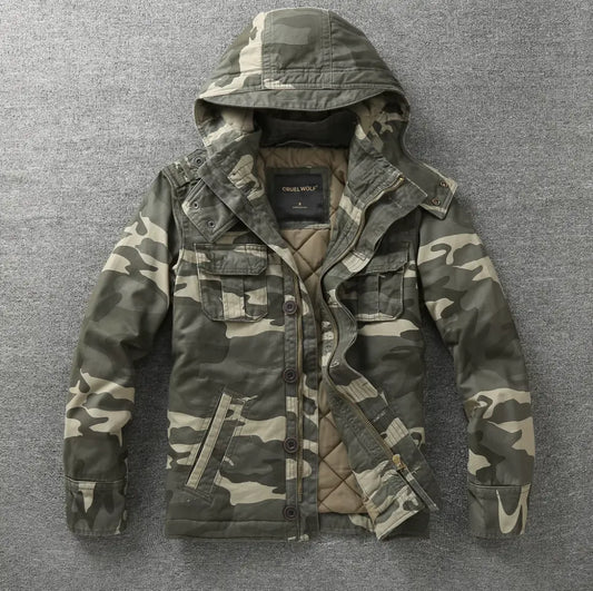 Cruel Wolf Streetwear Jakcets hooded, Urban jackets, Oversized Jackets, Front view